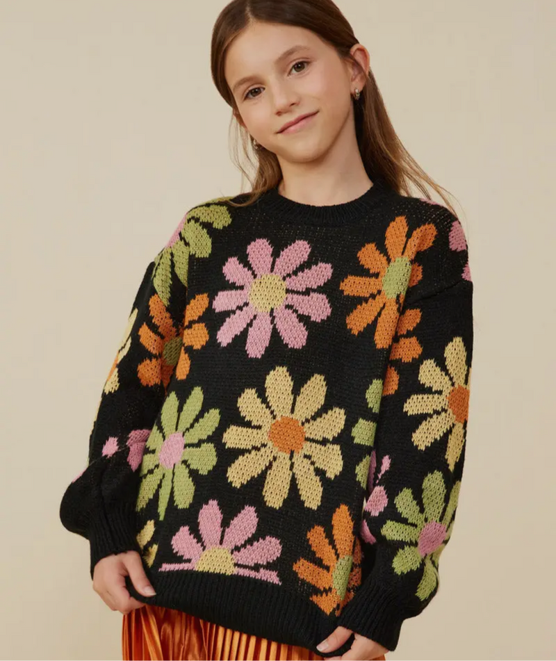 Fall Floral Sweater