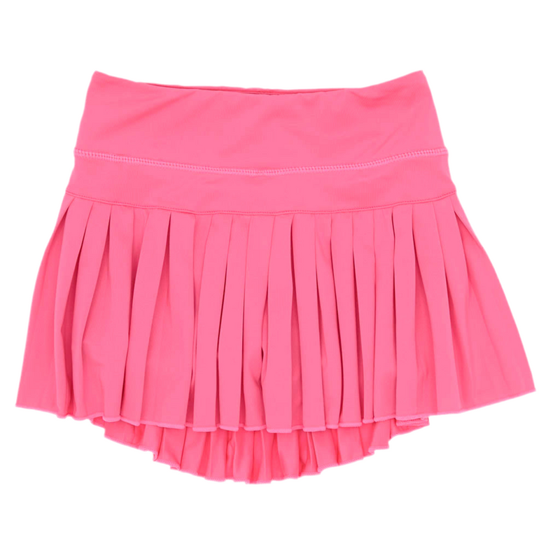 Neon Pink Mini Pleat Skort